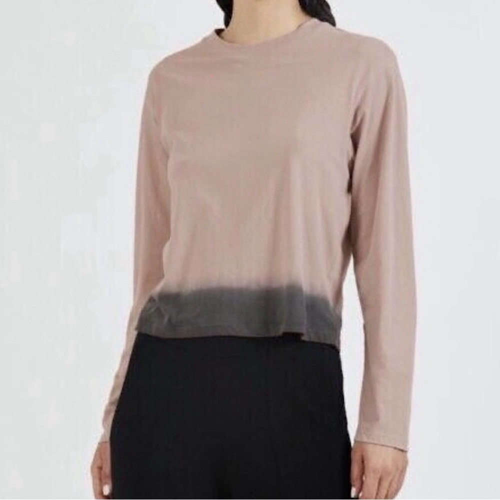 ATM Top Jersey Long Sleeve Dip Dye Womens Sz M
